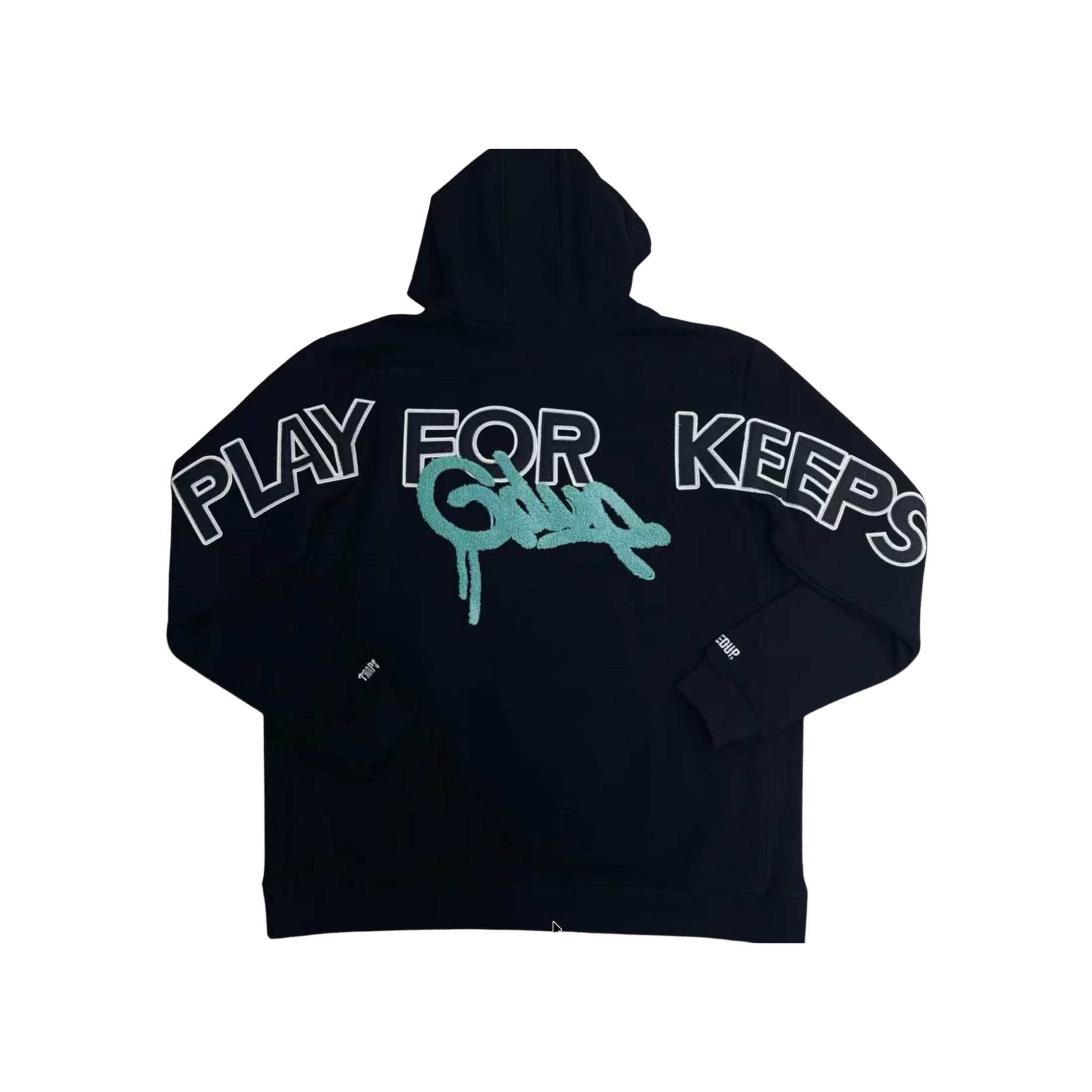 WearVista® Black/Green Hoodie