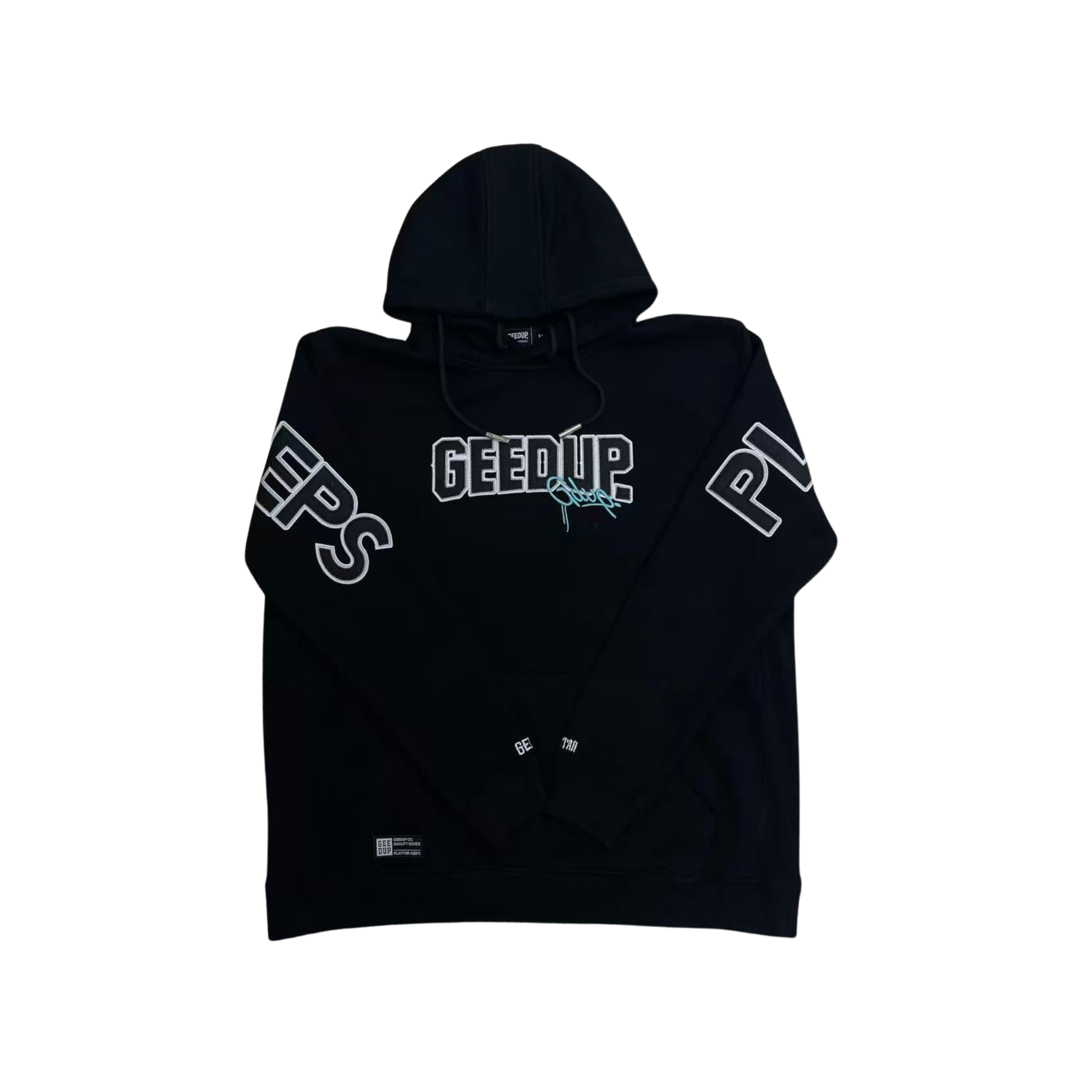 WearVista® Black/Green Hoodie