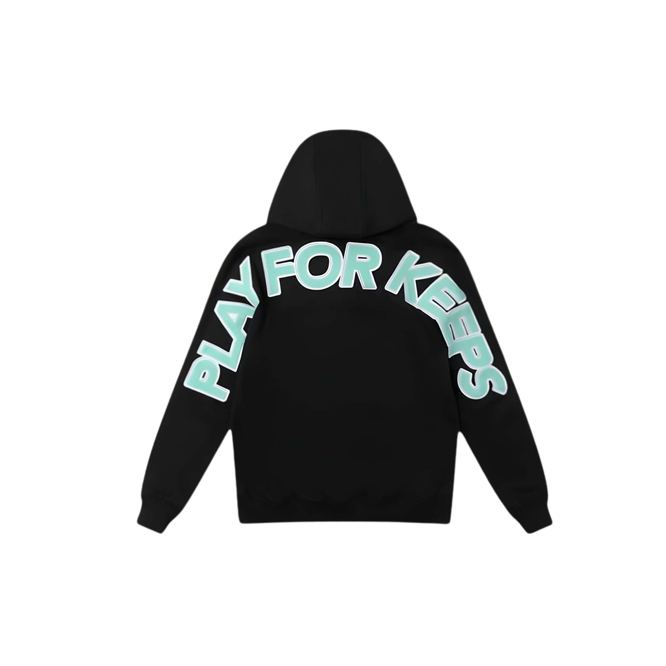 WearVista® Black/LightGreen Hoodie