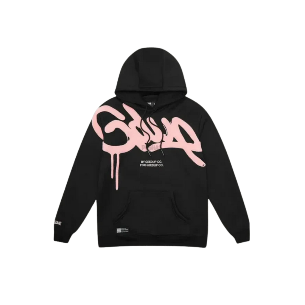 WearVista® Black/Pink Hoodie