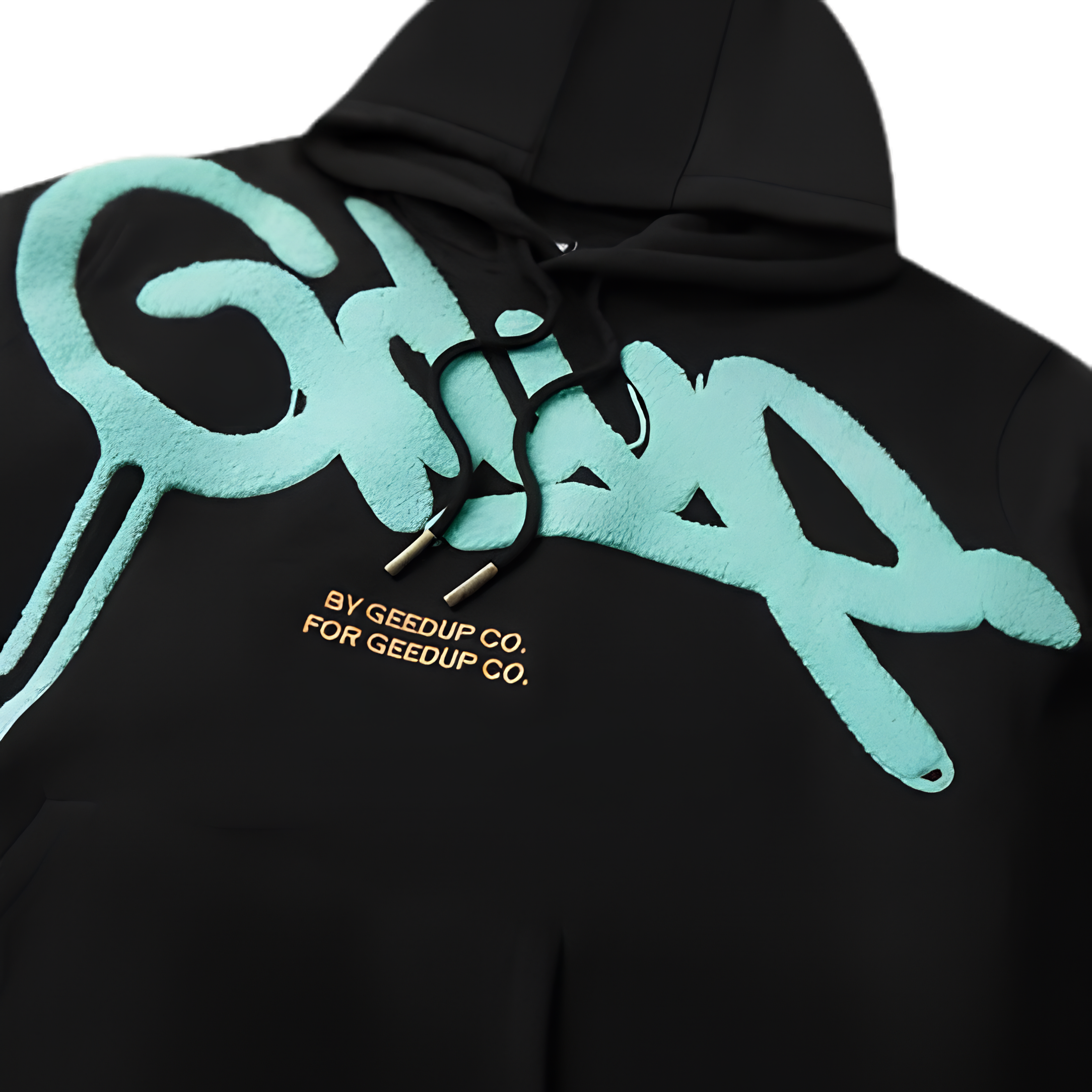 WearVista® Black/Light Green Hoodie