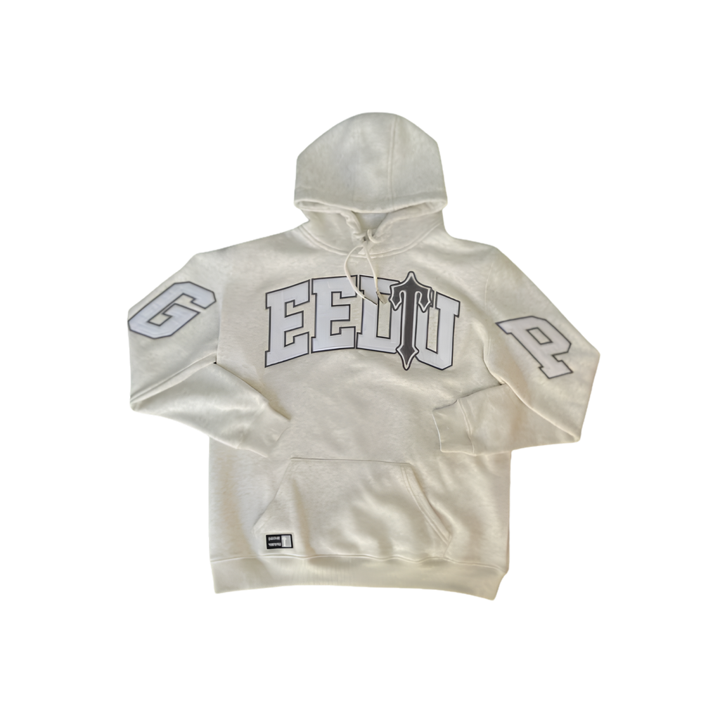 WearVista® Gray/White Hoodie