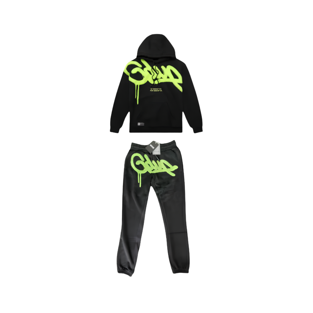 WearVista® Black/Green Tracksuit