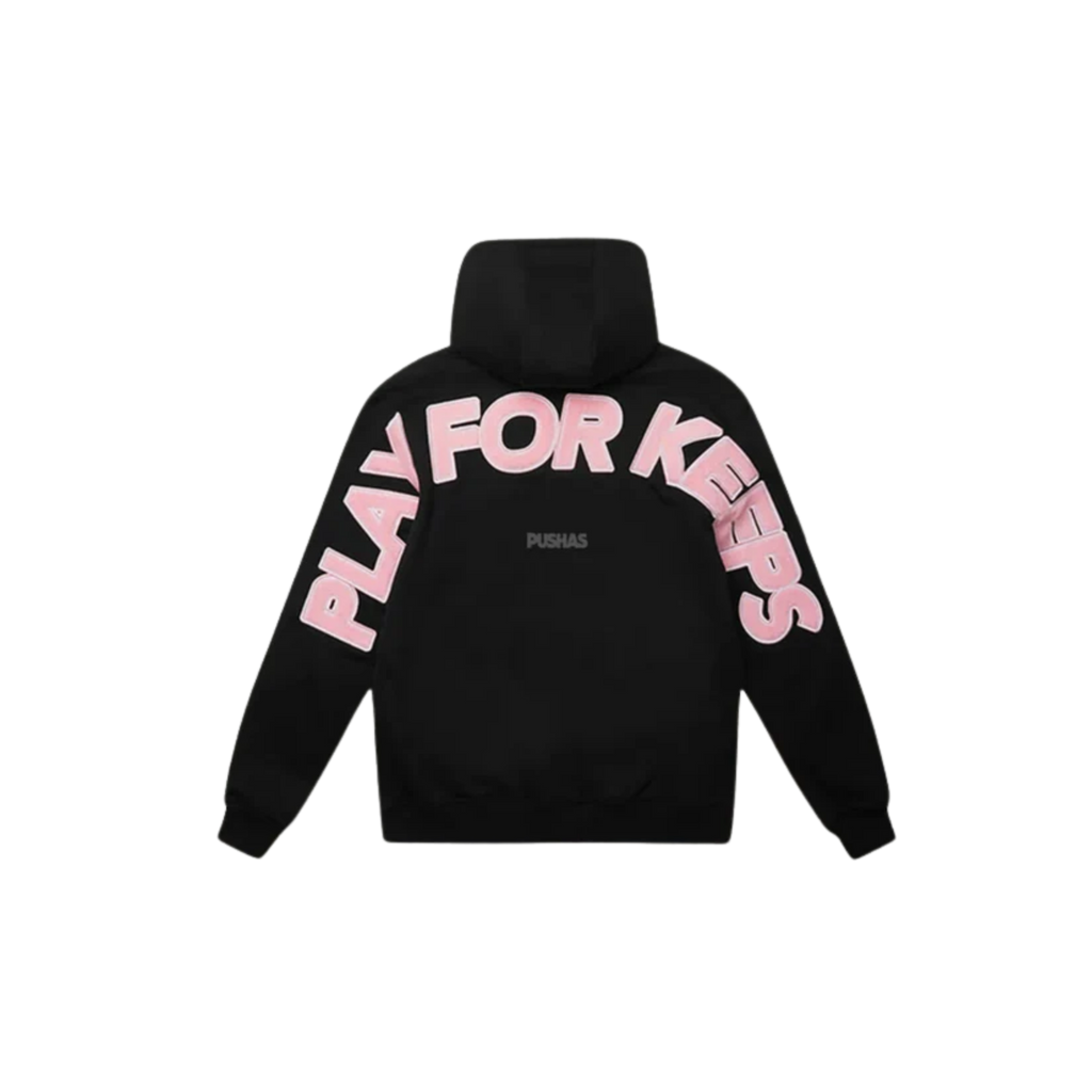 WearVista® Black/Pink Hoodie