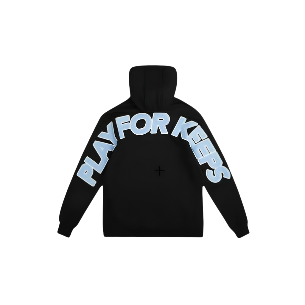WearVista® Black/Blue Hoodie
