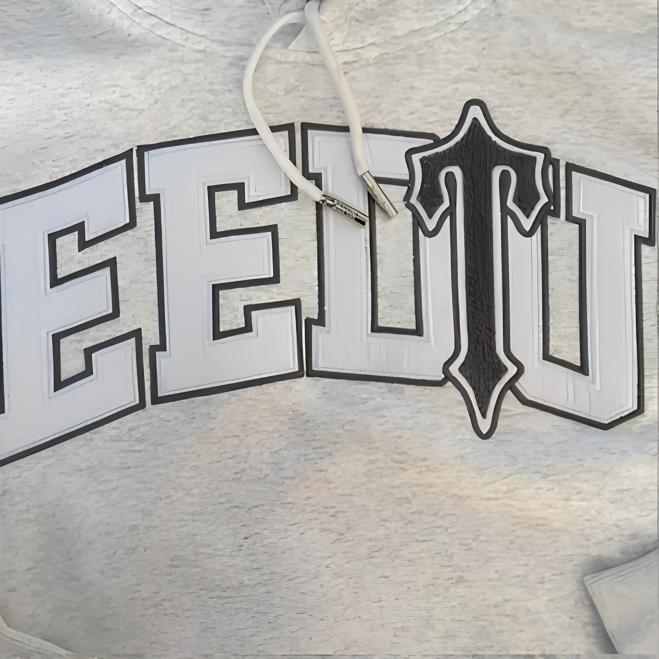 WearVista® Gray/White Hoodie