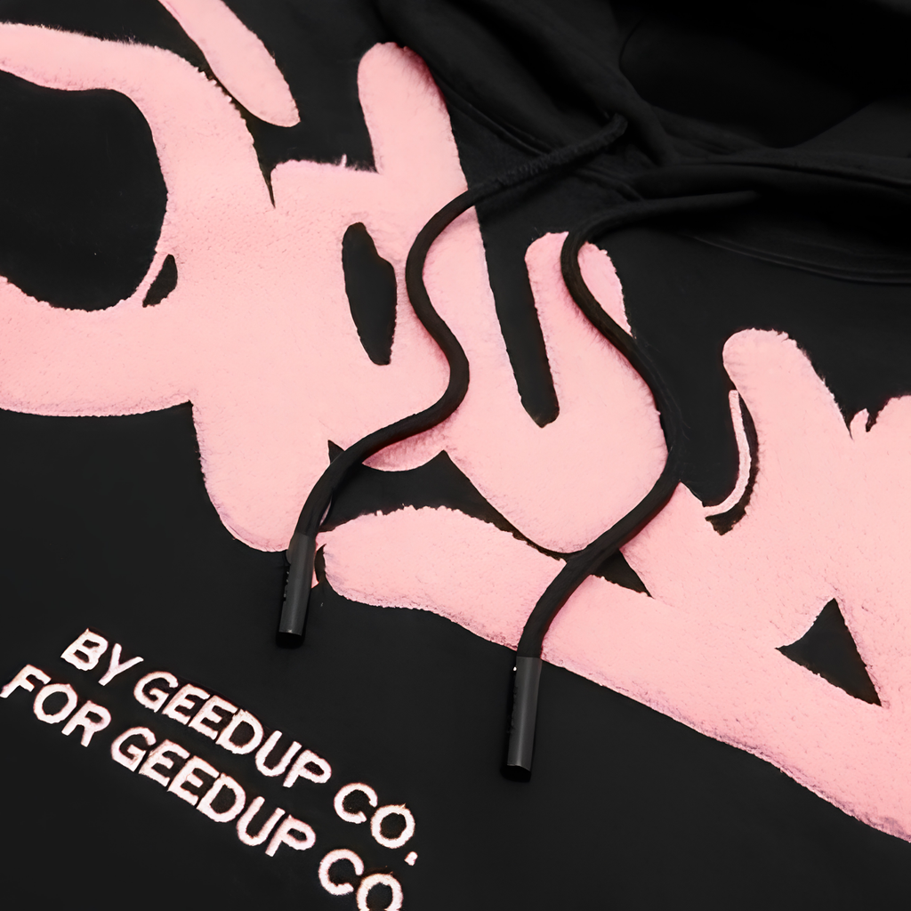 WearVista® Black/Pink Hoodie