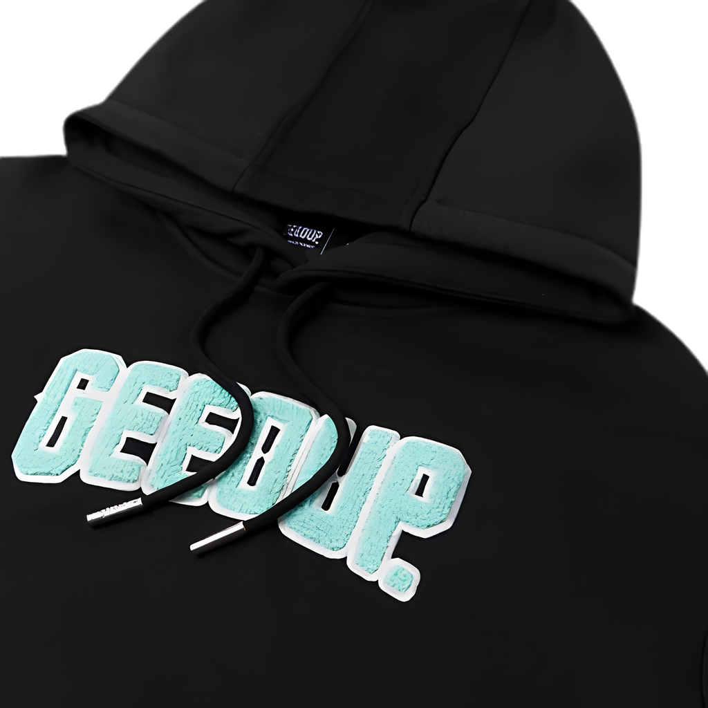 WearVista® Black/LightGreen Hoodie