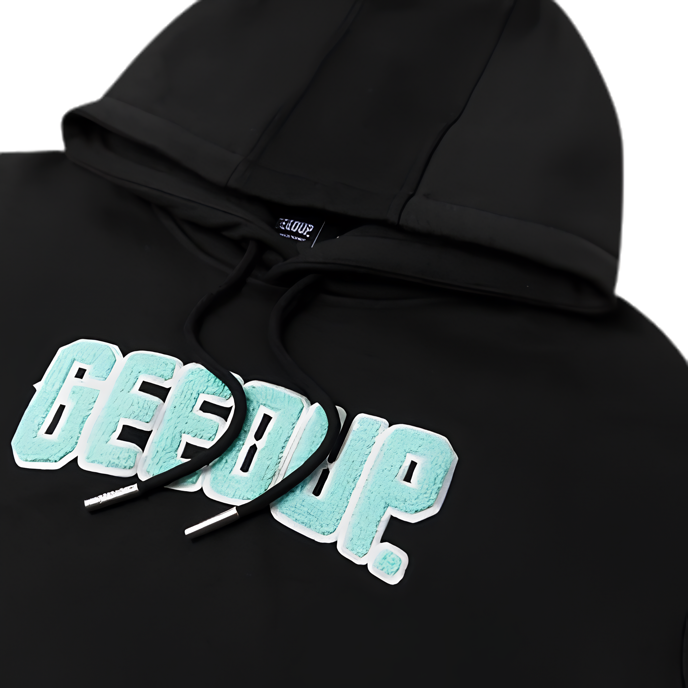 WearVista® Black/LightGreen Hoodie