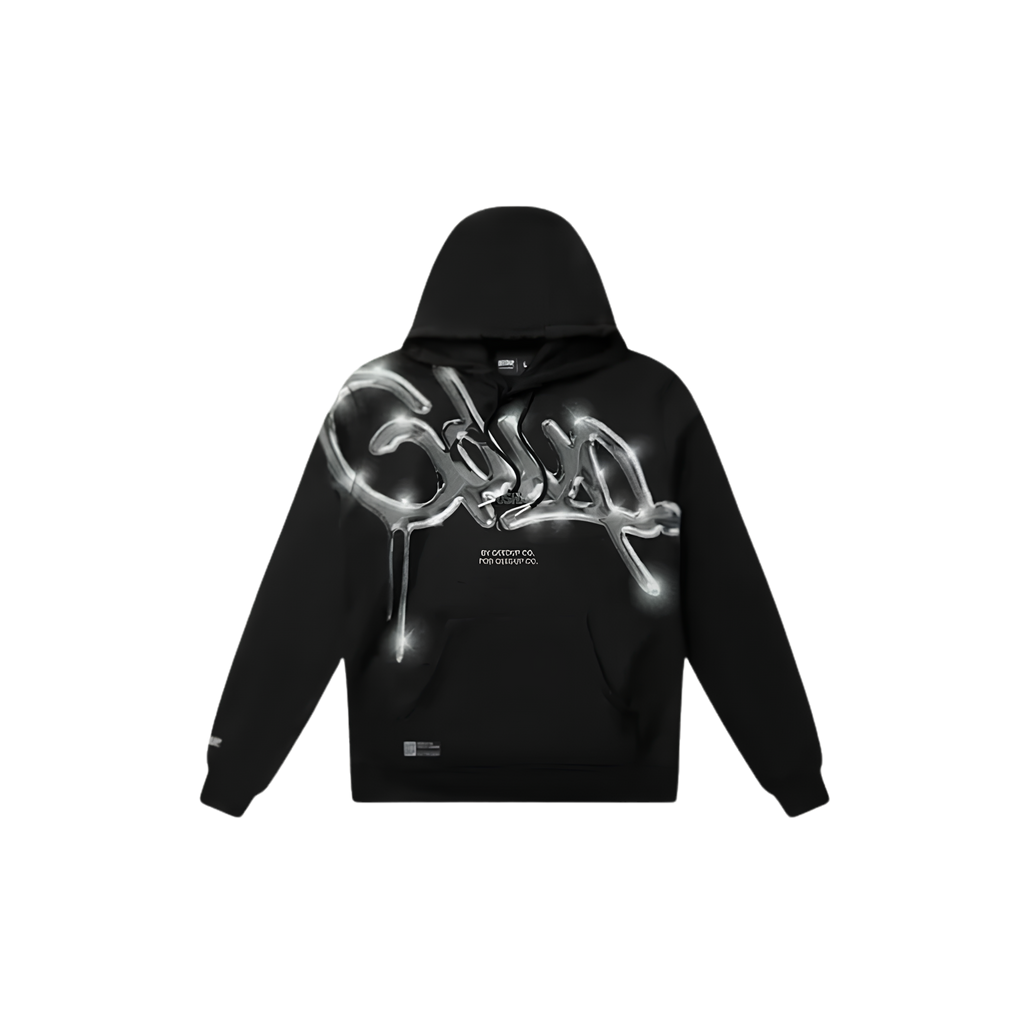 WearVista® Black/Silverprint Hoodie