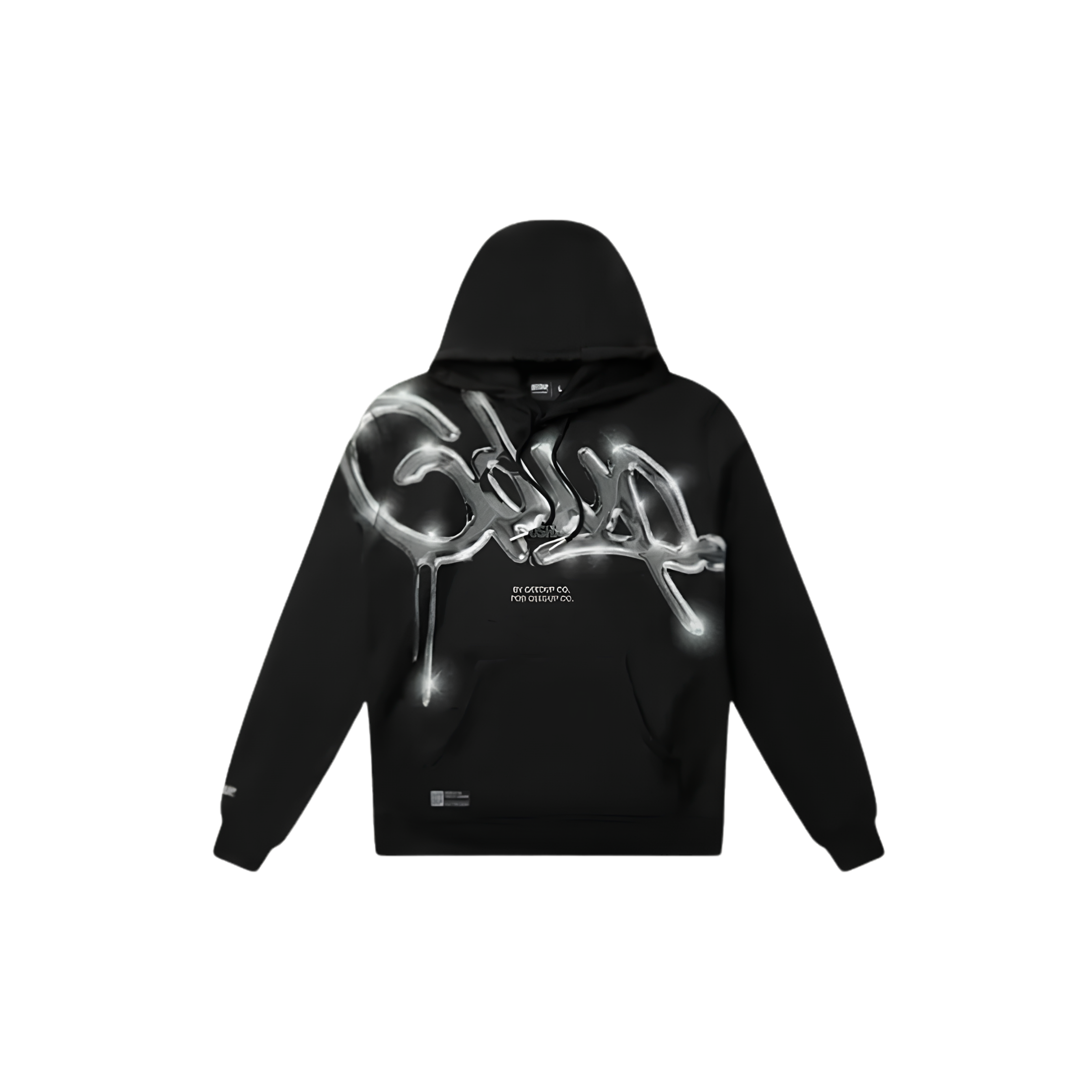 WearVista® Black/Silverprint Hoodie