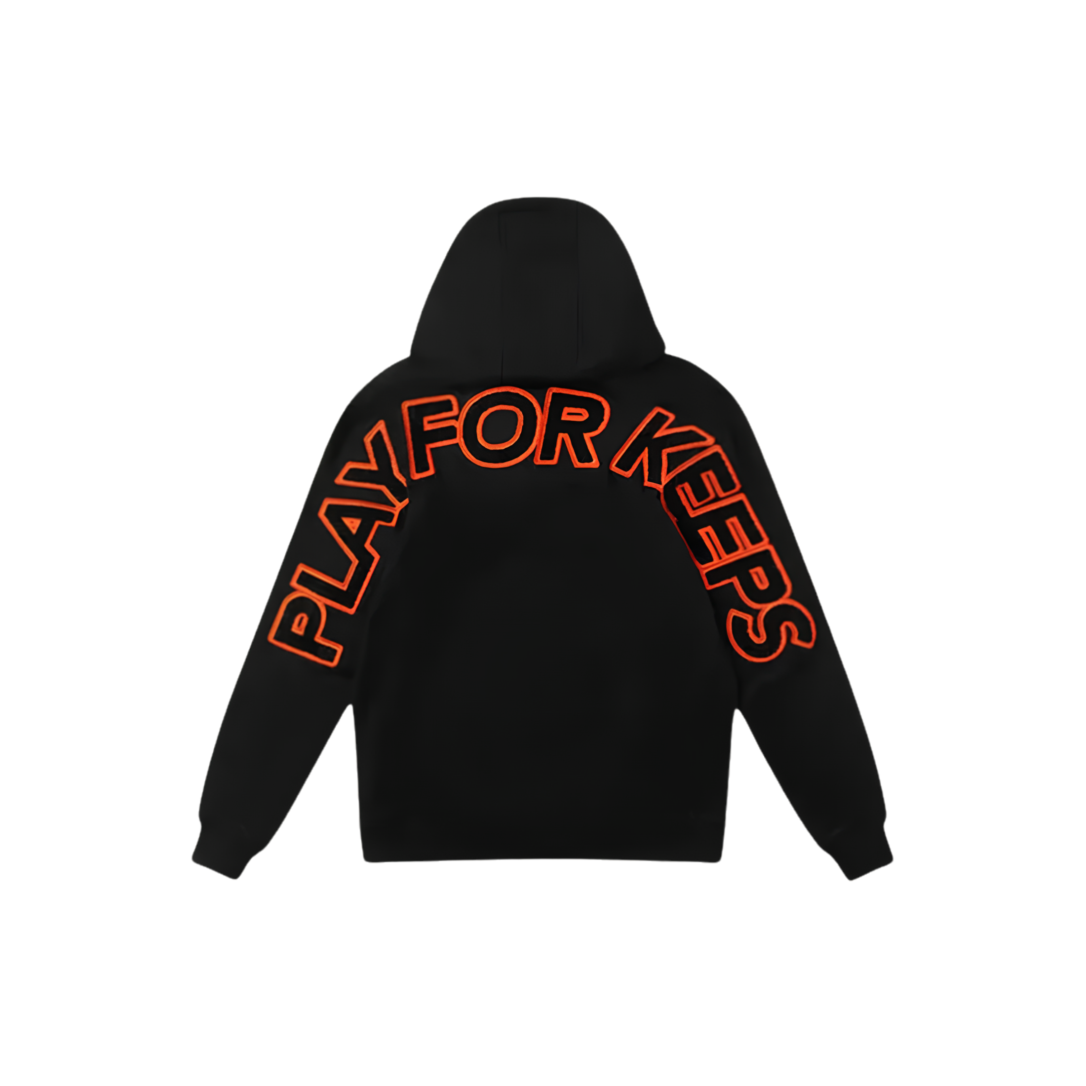 WearVista® Black/Orange Hoodie