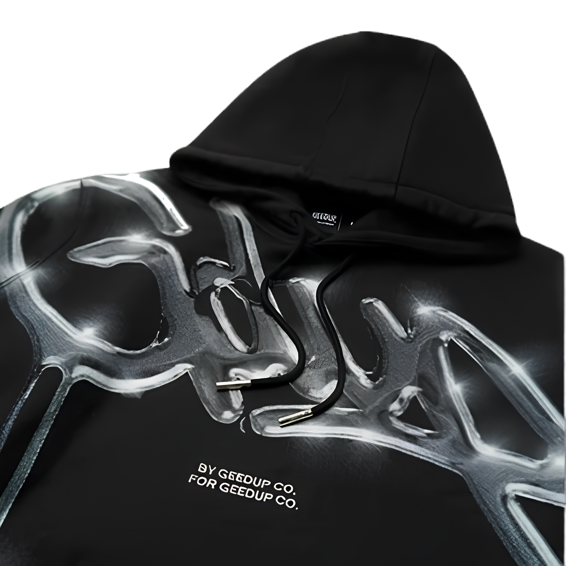 WearVista® Black/Silverprint Hoodie