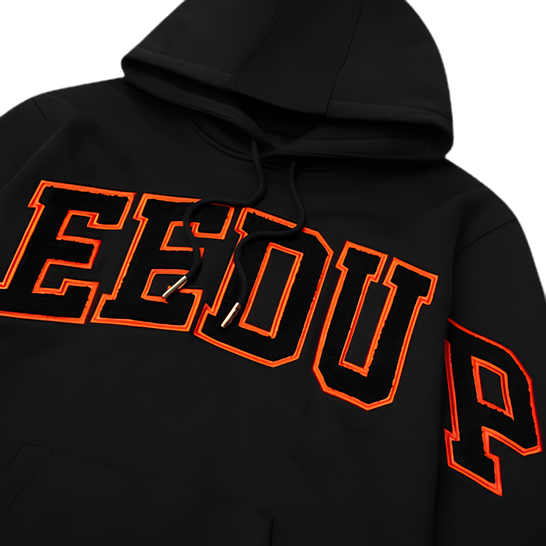 WearVista® Black/Orange Hoodie