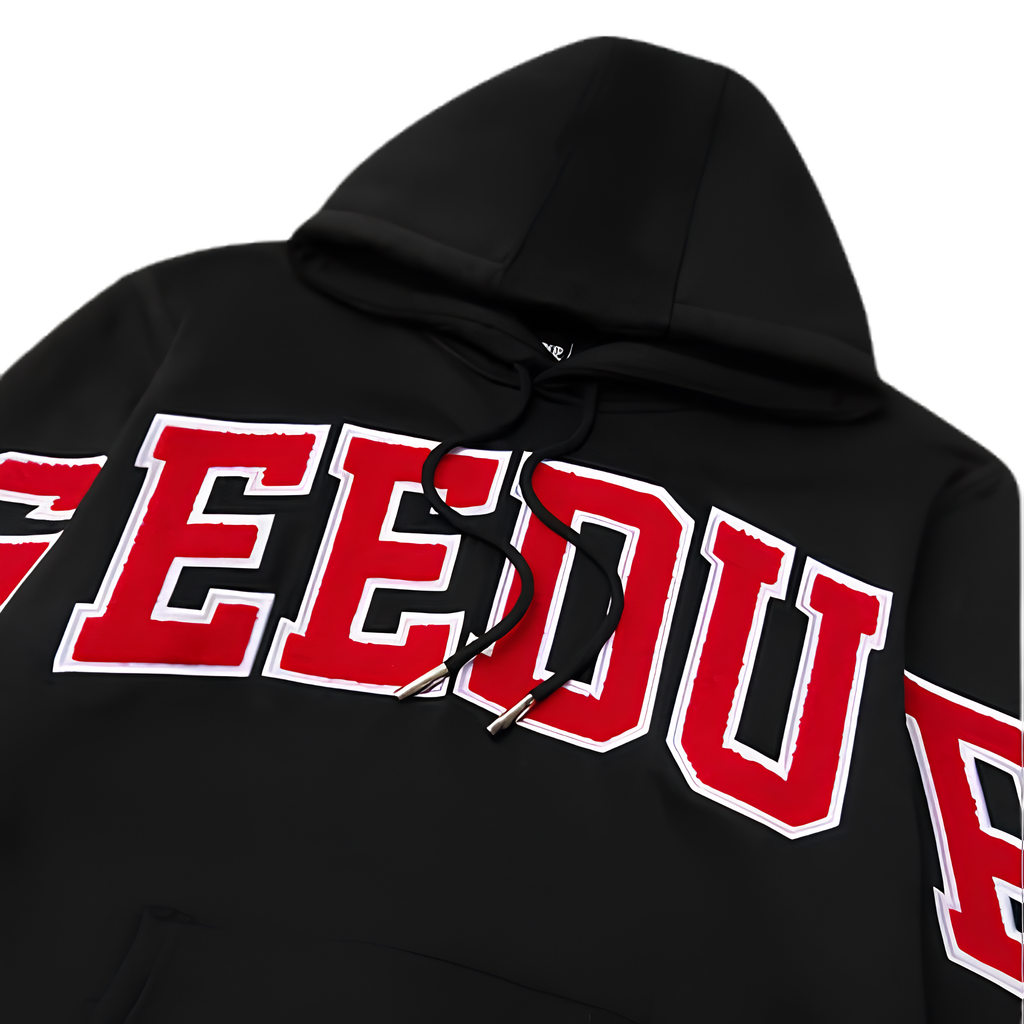 WearVista® Black/Red Hoodie