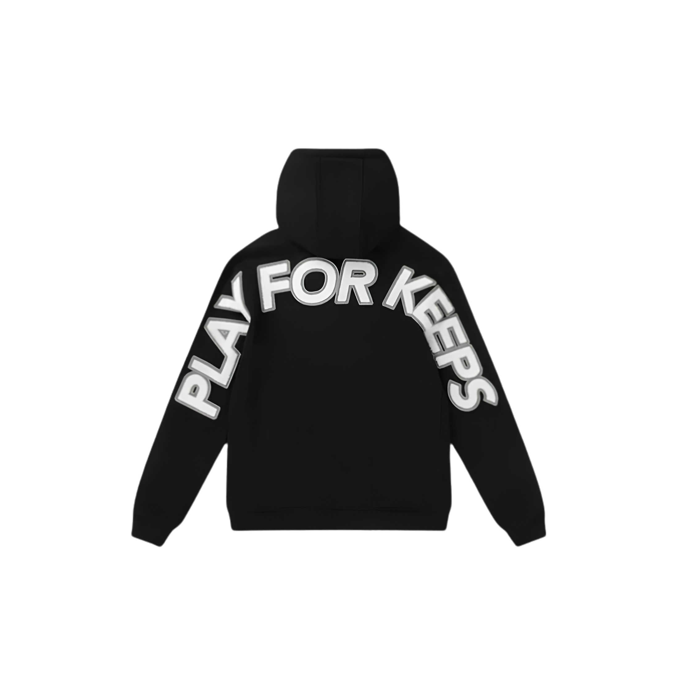 WearVista® Black/White Hoodie