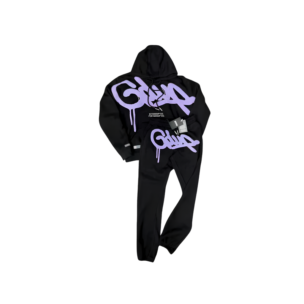 WearVista® Black/Purple Tracksuit
