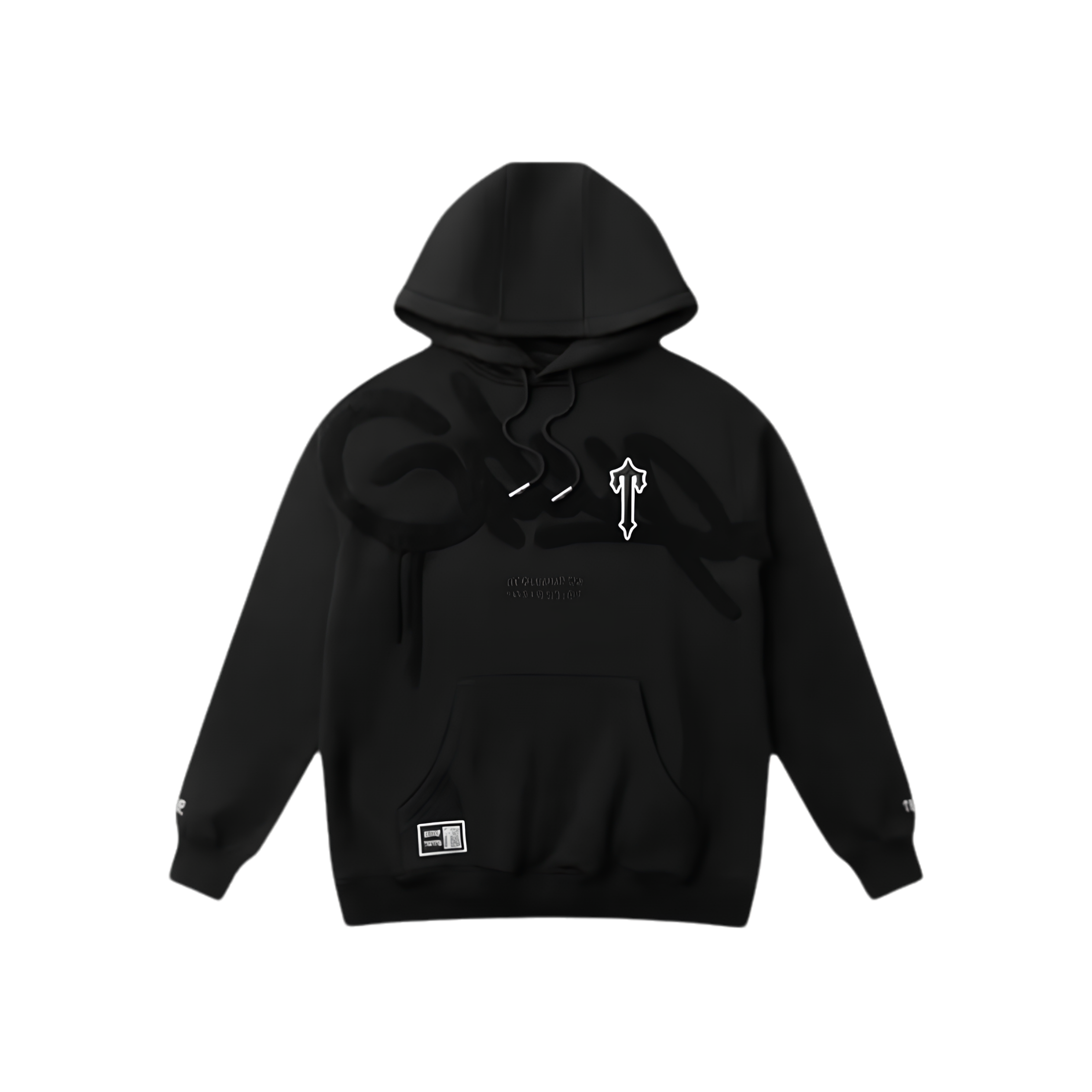 WearVista® Black/Black Hoodie