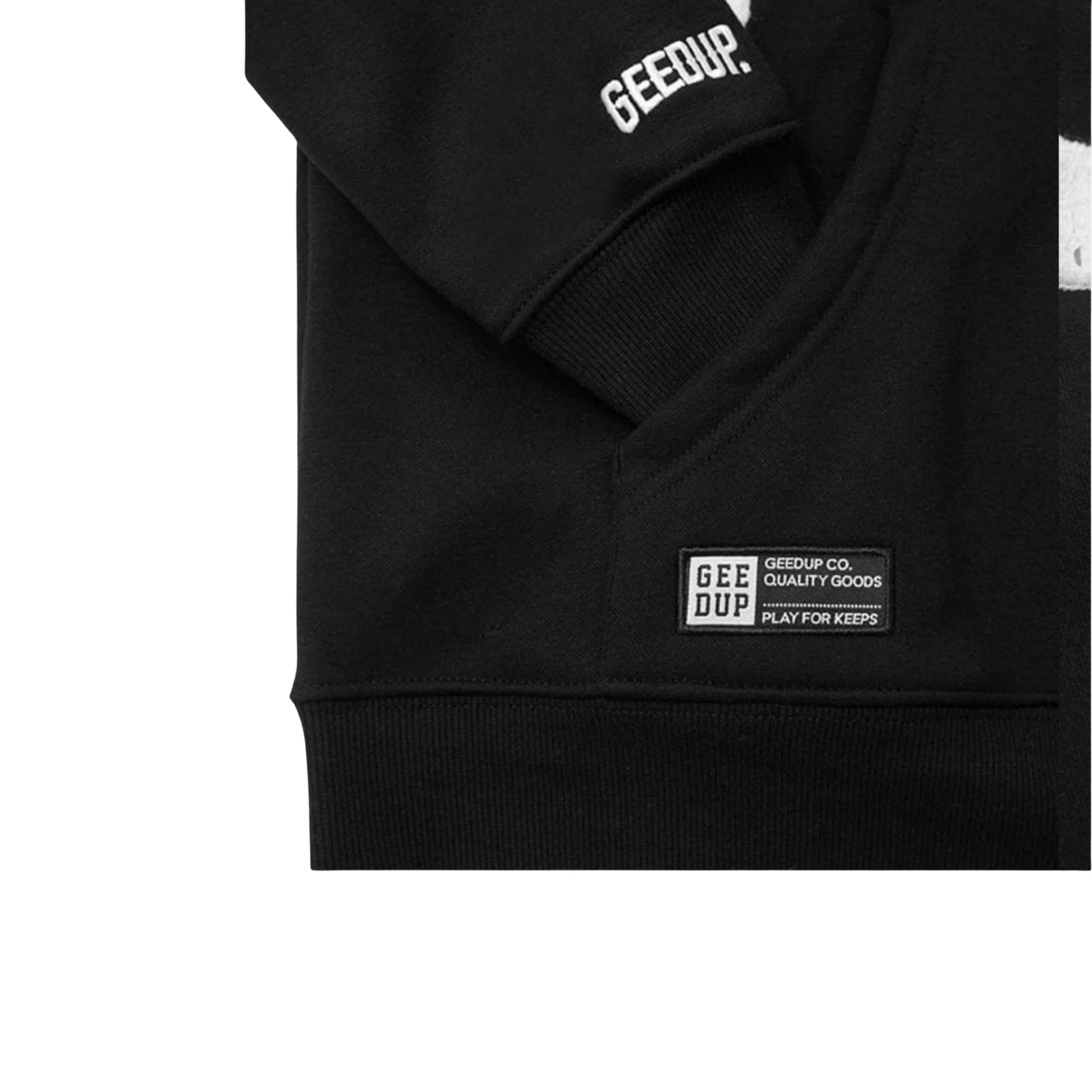 WearVista® Black/White Hoodie