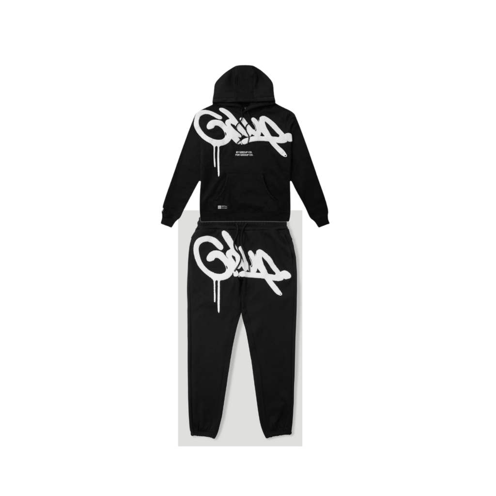 WearVista® Black/White  Tracksuit