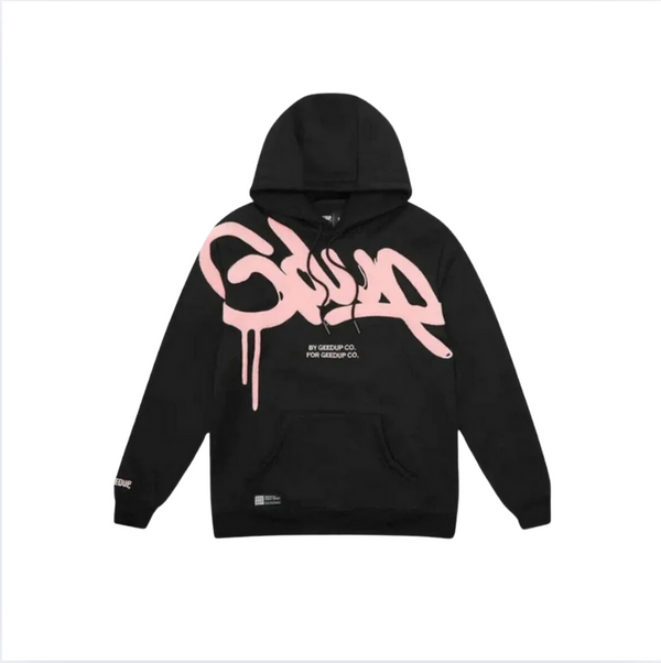 WearVista® Black/Pink Hoodie