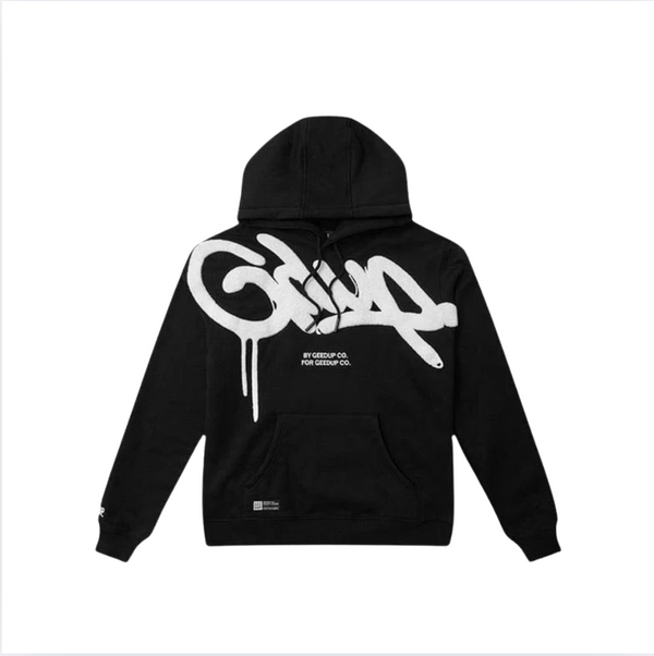 WearVista® Black/White Hoodie