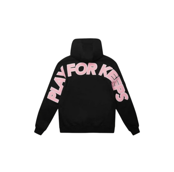 WearVista® Black/Pink Hoodie